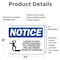 Signmission Ladder To Roof Access Requires Sign, Vinyl Decal, 24in W x 18in L, 2PK OS-2PACK-NS-D-1824-L-13950 - alternate 3